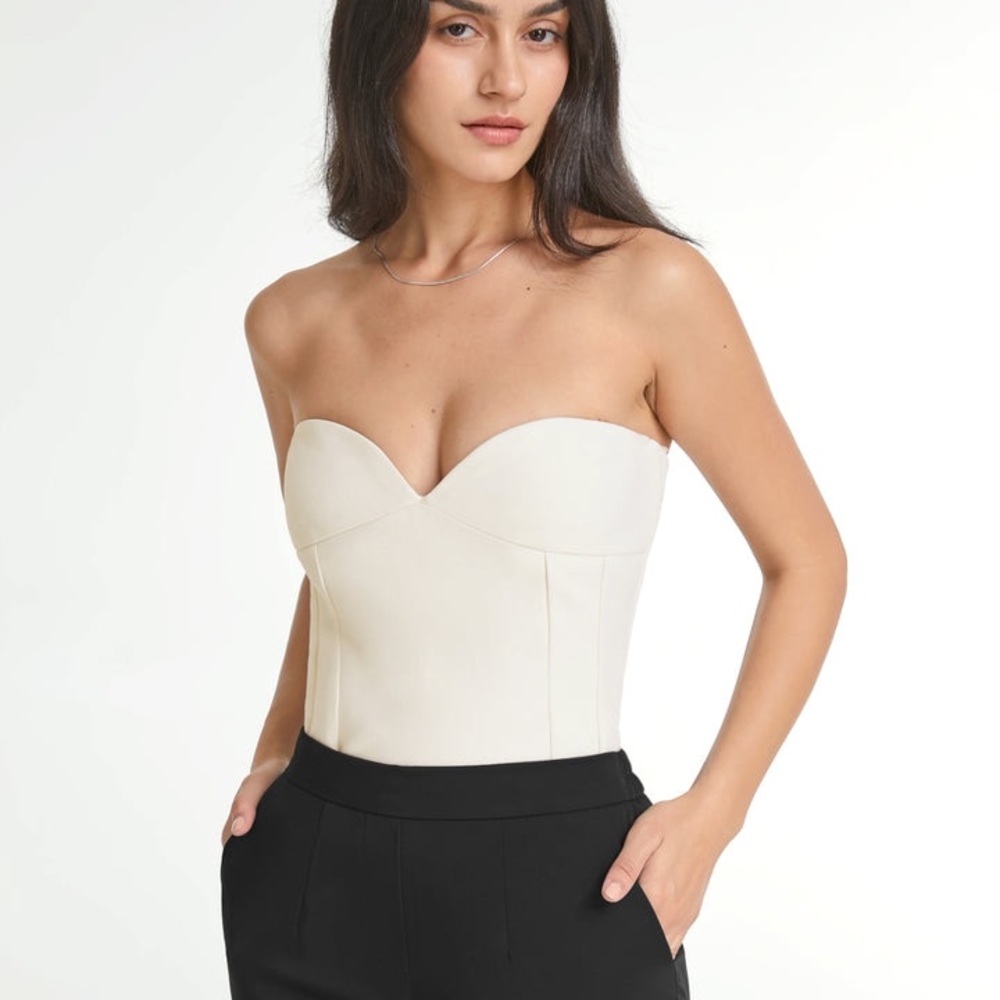 Commense Sweetheart Contour Corset Tube Top Size Small